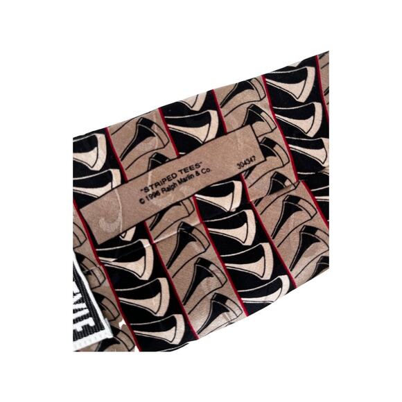 Vintage RM Style Striped Tees 90s Silk Necktie - Picture 4 of 5